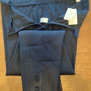 Navy skinny pant by J. Jill Linen M